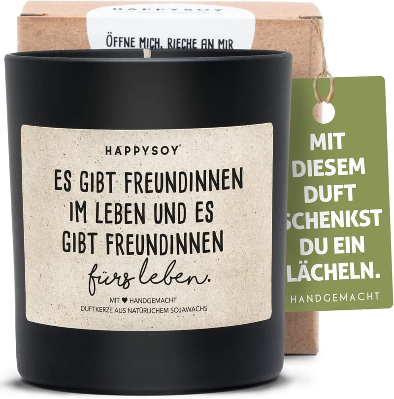 Freundschaft Duftkerze im Glas – Handgemacht & nachhaltig