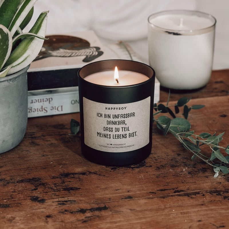 Handgemachte Duftkerze im Glas – Nachhaltiges Geschenk für Partner und Freunde