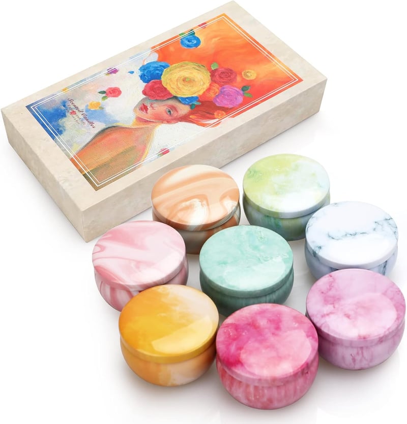 Duftkerzen Geschenkset für Frauen, 8er Pack, 480g, 160 Std Brenndauer