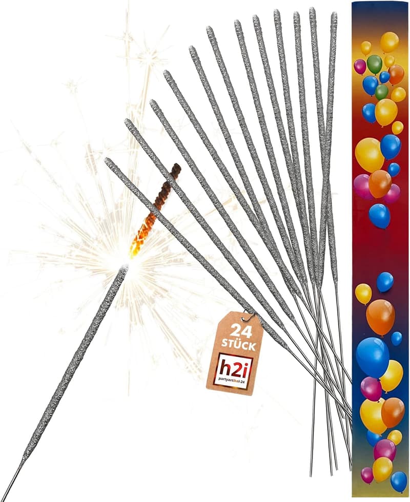 Wunderkerzen 24 Stück 70 cm - Party- und Geburtstagsfeuerwerk