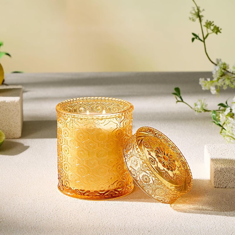 Airkeep Cremiger Keks Duftkerze im Glas, 450g, 50h Brenndauer
