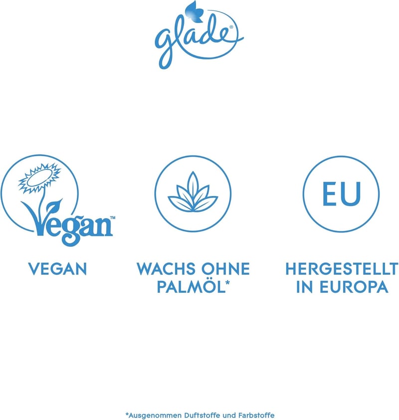 Glade Anti-Tabac Duftkerze im Glas, 6er Pack, 27 Std. Brenndauer