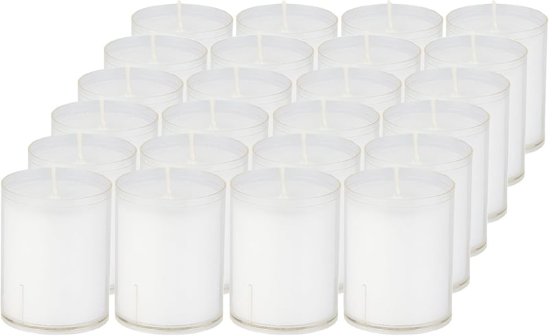 Sovie Refill Kerzen klar (24 Stück) für Innen- und Außendekoration