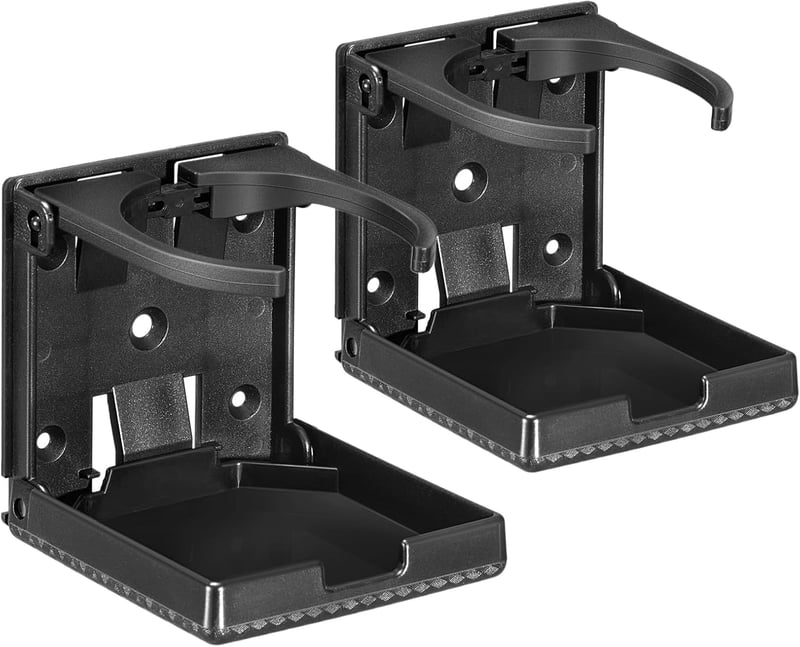 Klappbare Getränkehalter für Auto und Boot – 2 Stück, passend für 60-100 mm