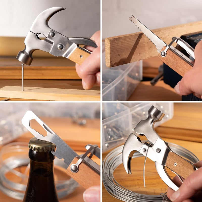Vatertagsgeschenk: 10-teiliges Multitool aus Edelstahl mit Gravur