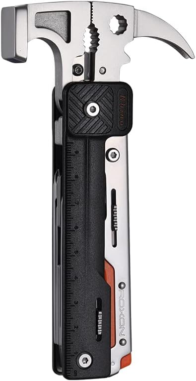 Multitool mit Hammer und 16 Funktionen – ideales Campingzubehör für Männer