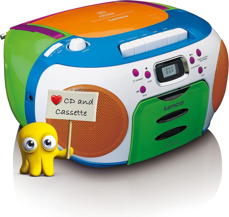Kinderradio Lenco SCD-971 mit CD-, Kassettenspieler und Stereo-Sound