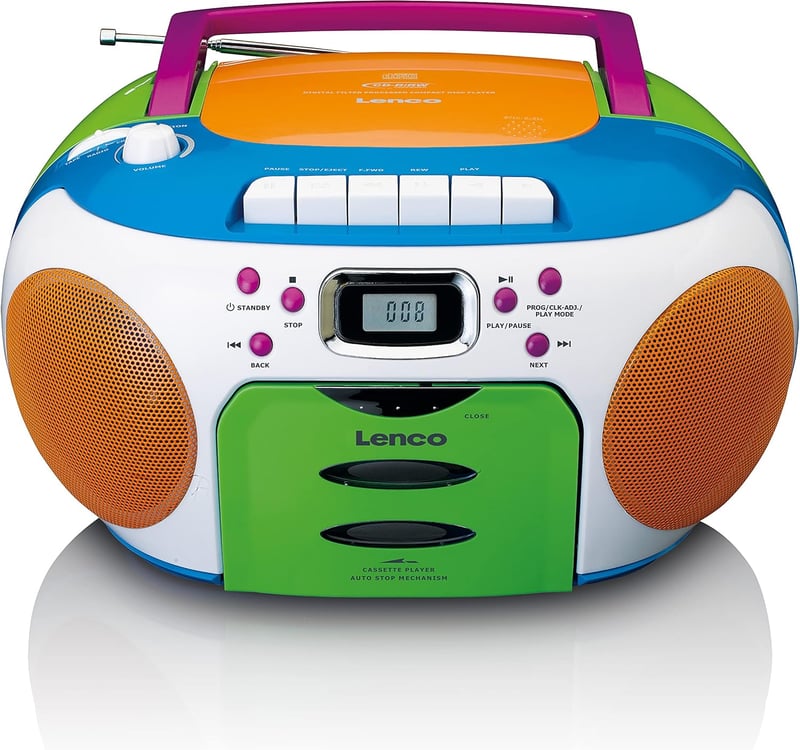 Kinderradio Lenco SCD-971 mit CD-, Kassettenspieler und Stereo-Sound