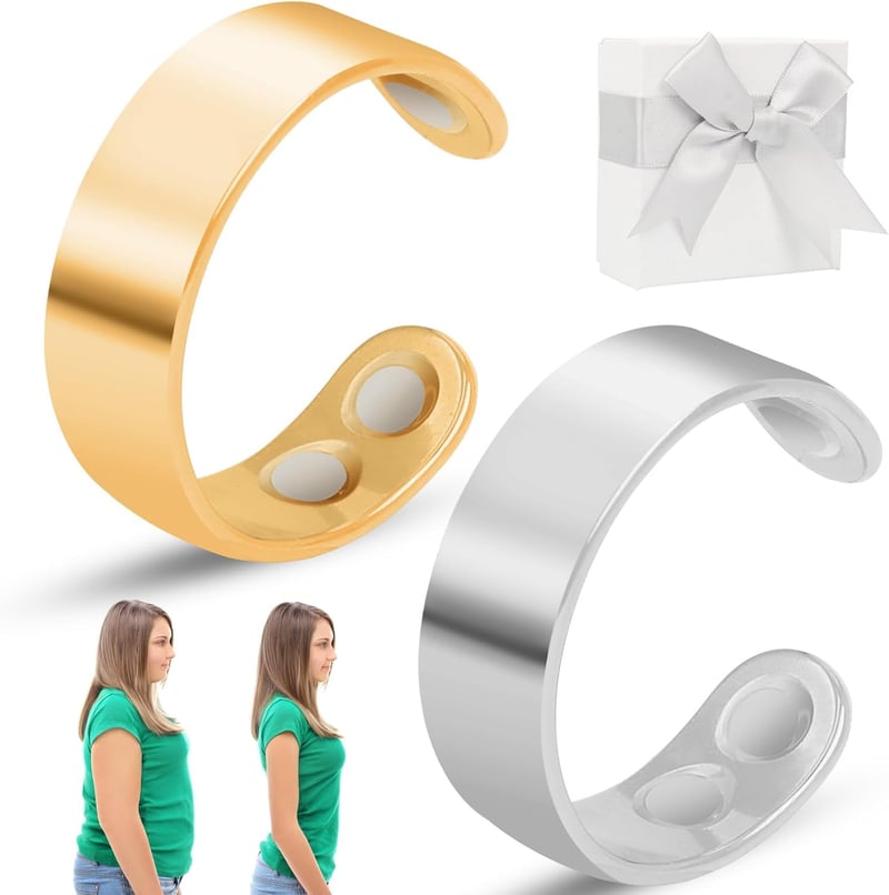 Verstellbare Magnetische Ringe für Frauen zur Angstreduktion (2er Set)