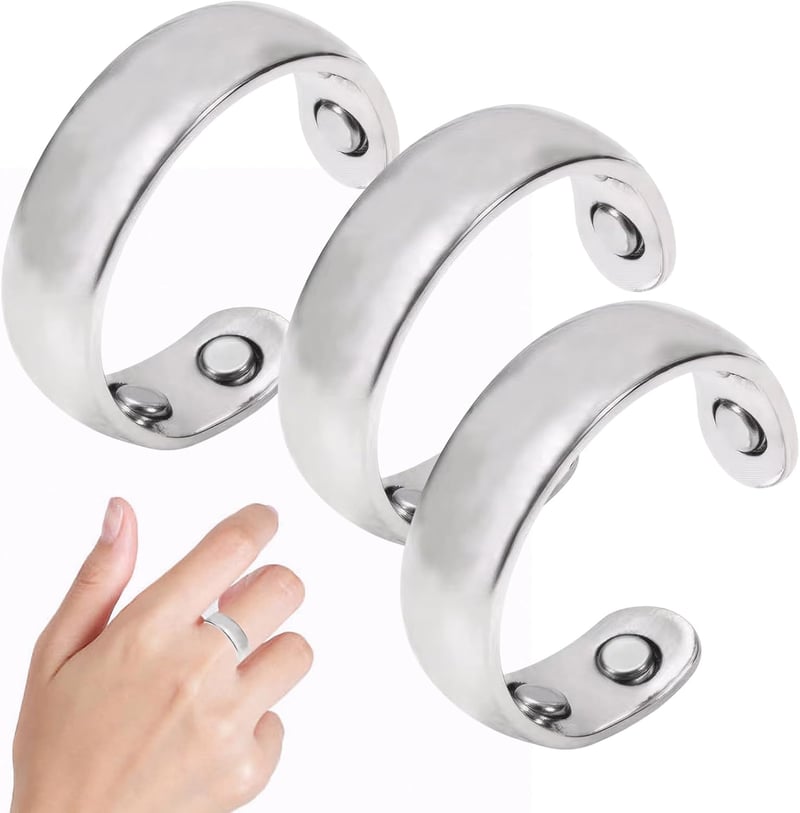 Einstellbare Magnetringe für Lymphdrainage und Entspannung (3er Set)