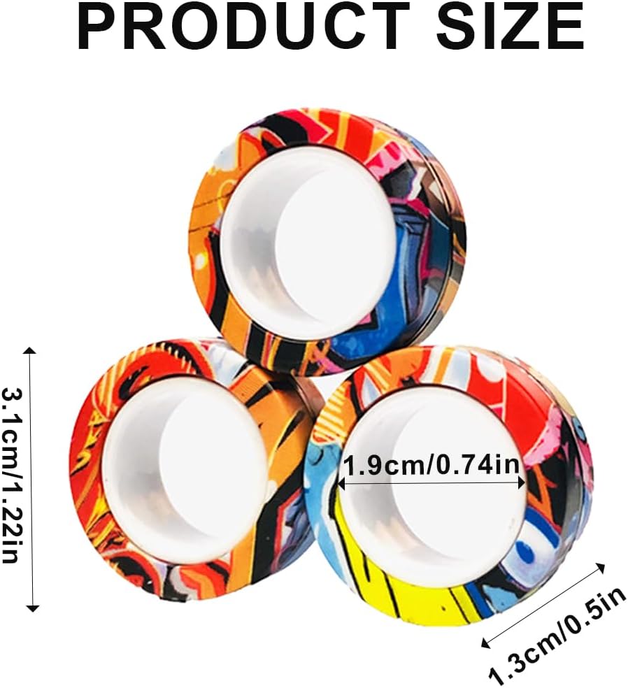 Magnetische Fidget Ringe – Spaß Geschenk für Jung und Alt