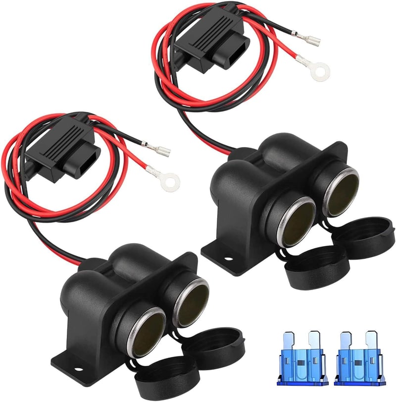 Wasserdichter Kfz-Zigarettenanzünder-Adapter 12V/24V (2 Stück)