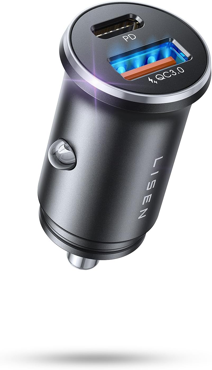 USB-C Zigarettenanzünder Adapter 54W für Auto mit PD & QC3.0