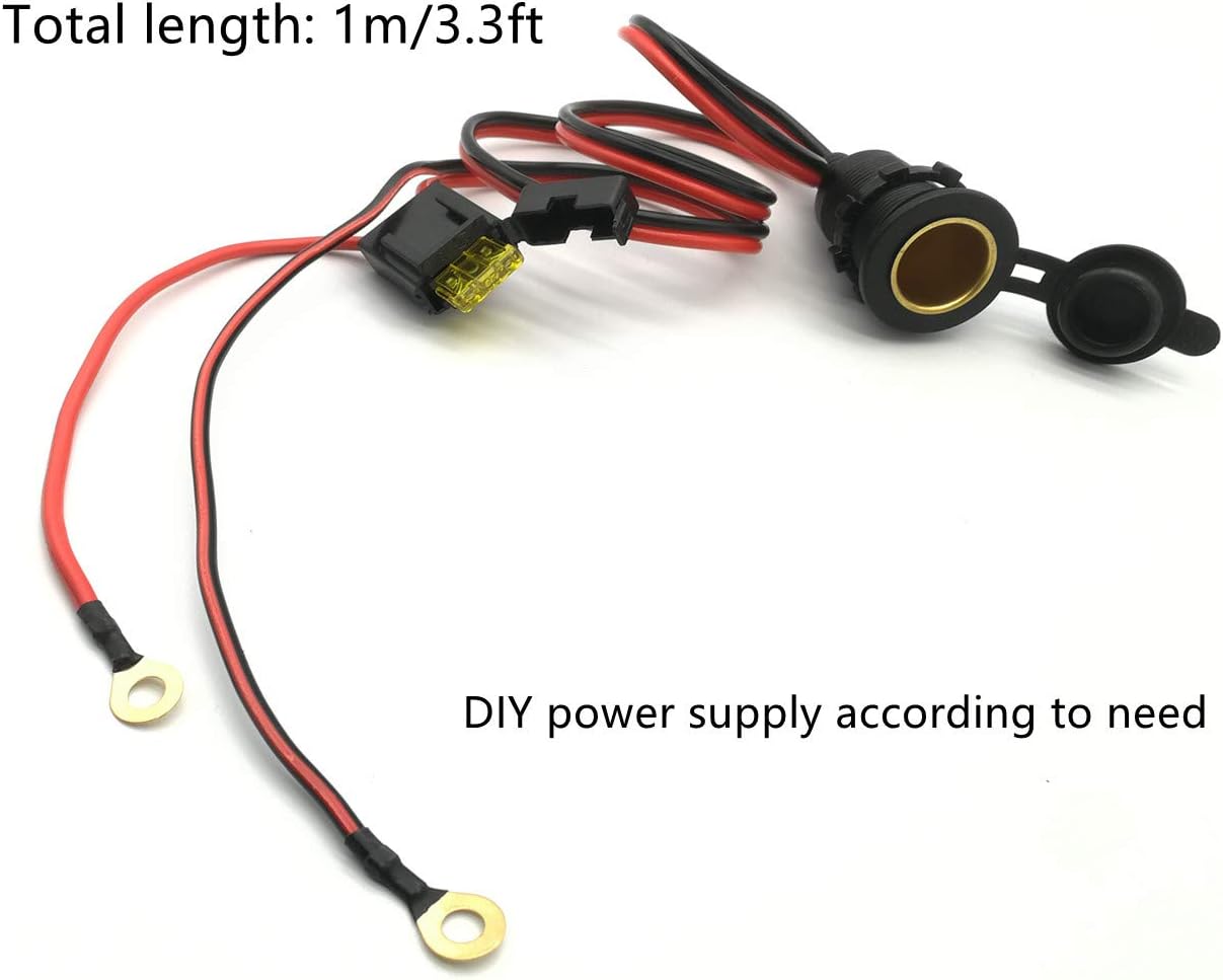 Wasserdichte Hochleistungs-Zigarettenanzünderbuchse 12V/24V für Boot & Auto