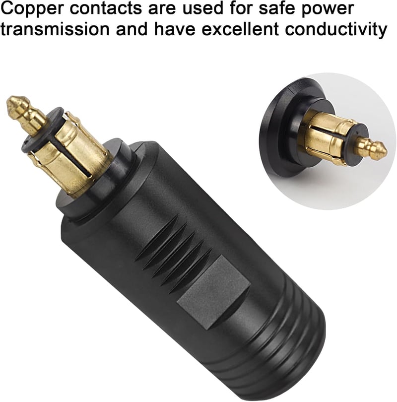 Zigarettenanzünder Adapter 12/24V mit DIN-Stecker und Euro-Buchse