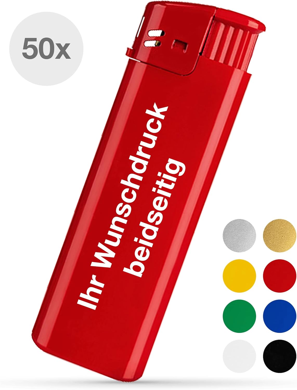 #teamludorf Nachfüllbares Werbefeuerzeug mit Wunschdruck - 8 Farben