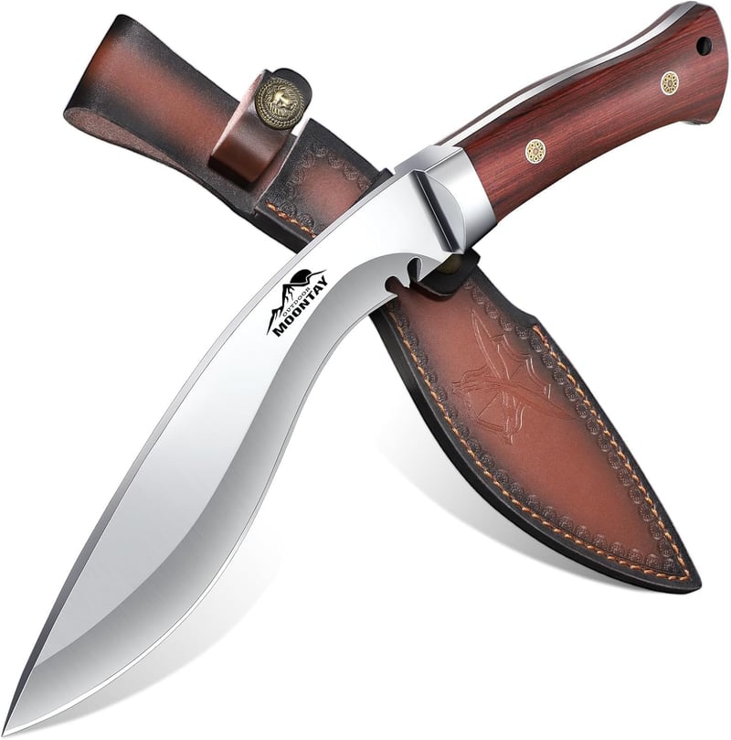 VG10 Stahl Jagdmesser mit Lederscheide, Full Tang für Männer