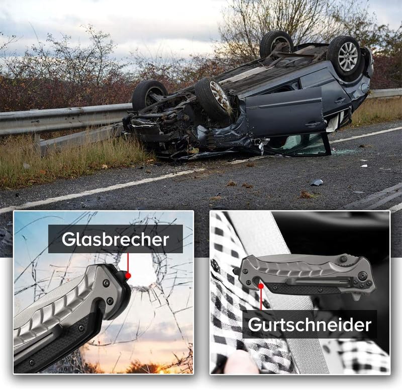 NedFoss FA46 Rettungsmesser mit Gurtschneider und Glasbrecher