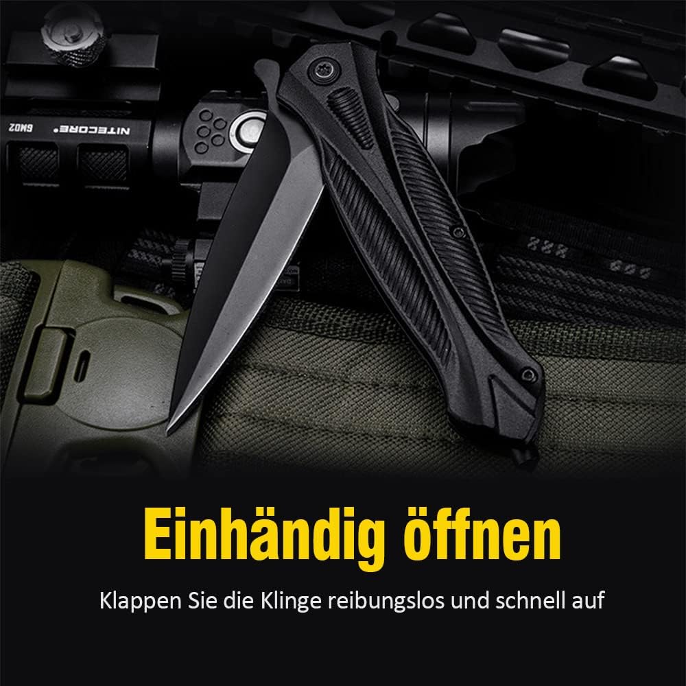 BEEK Einhand-Taschenmesser mit Clip - Outdoor EDC Geschenke für Männer