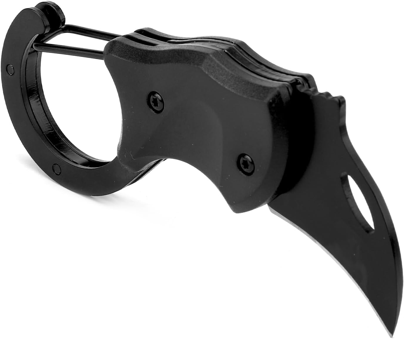 Schwarzes Mini-Klappmesser mit Karabiner – EDC Geschenke für Männer