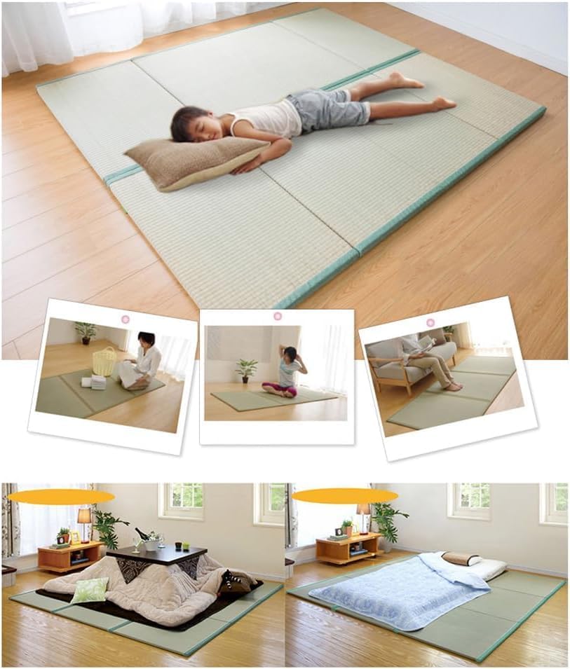 Japanische Tatami-Matte aus natürlichem Igusa-Gras für Meditation und Yoga (90x200x3,5cm)