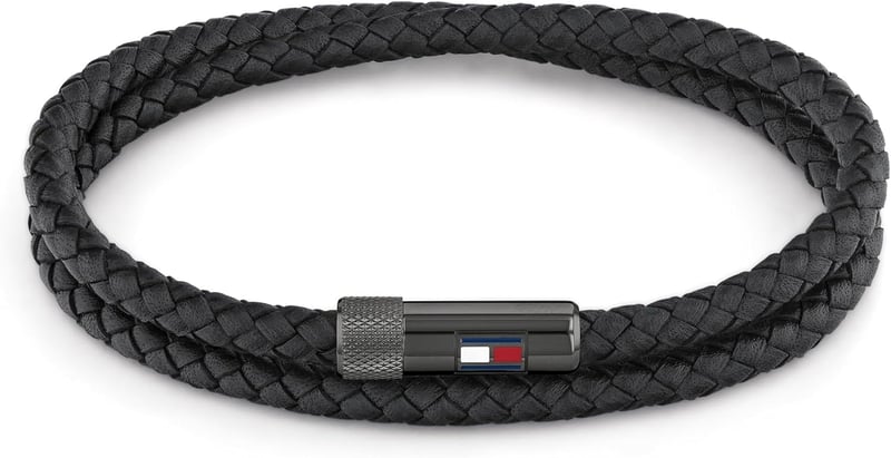 Herren Lederarmband mit Magnetverschluss von Tommy Hilfiger