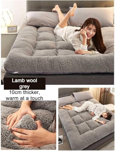 Flauschige japanische Futon-Matratze, aufrollbar und tragbar