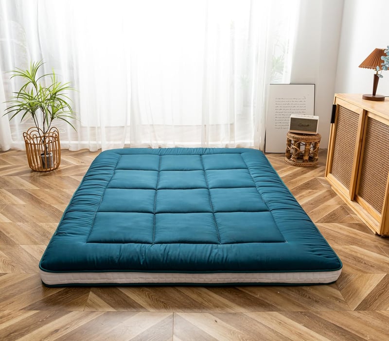 Gepolsterte Futon-Matratze für Gäste, atmungsaktiv, 150 x 200 cm