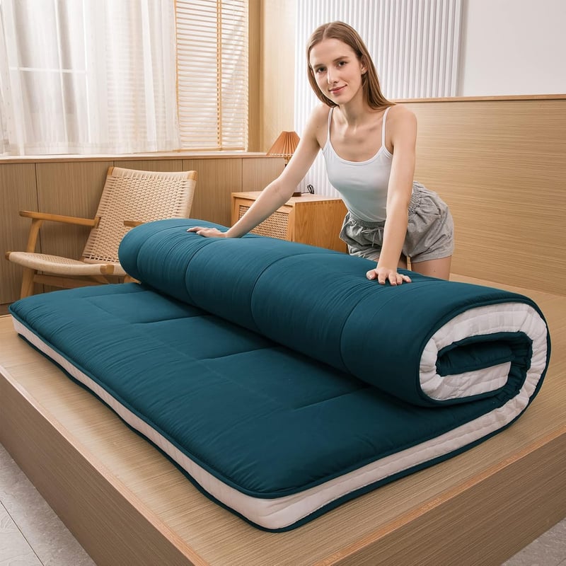 Gepolsterte Futon-Matratze für Gäste, atmungsaktiv, 150 x 200 cm