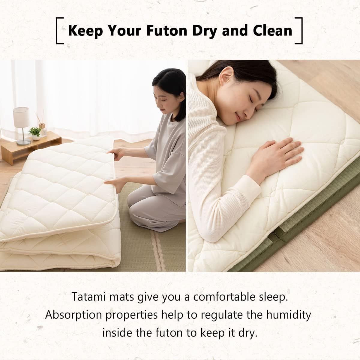 Japanische Tatami Matte aus Igusa, 140 x 200 cm, faltbar für Yoga und Meditation
