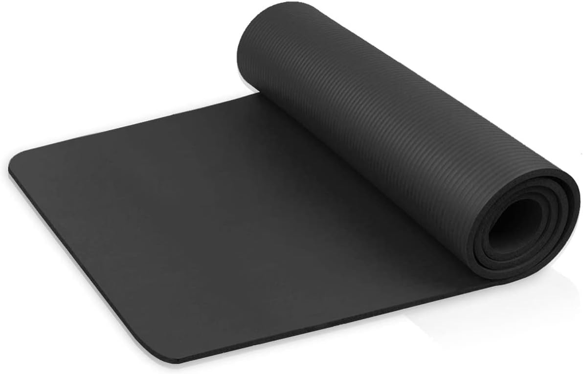 diMio Phtalatfreie Yogamatte mit Tragegurt, 1-2 cm Dicke