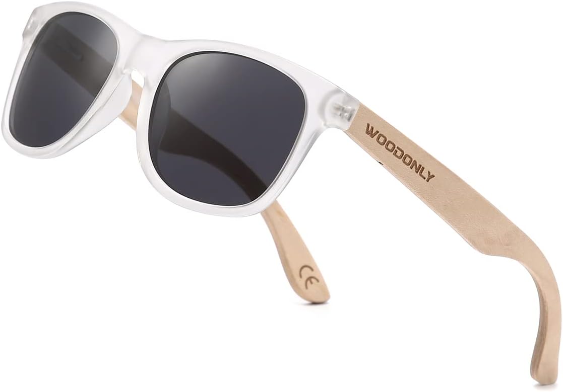 Holz Sonnenbrille im Retro Stil – Polarisierte Shades für Paare