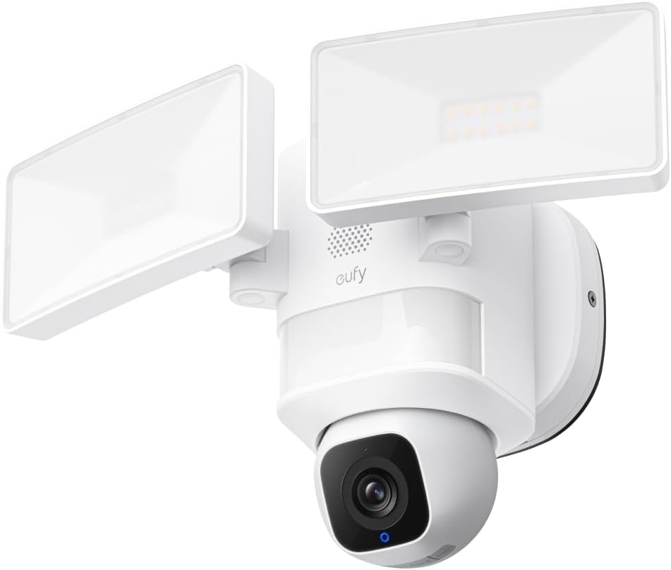 eufy Flutlichtkamera E30 - 2K Außen-Sicherheitskamera mit KI-Verfolgung