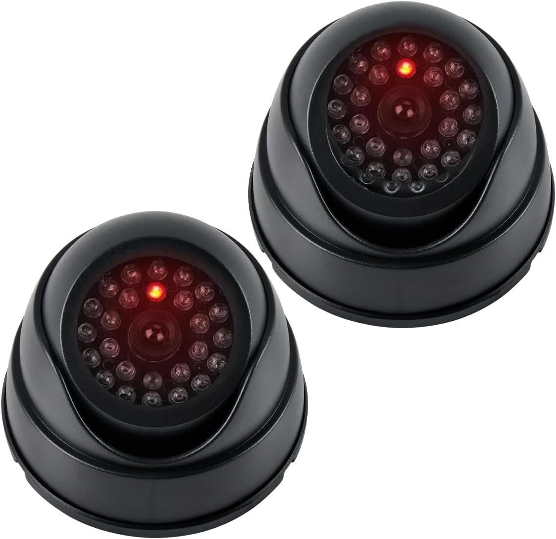 2er Set Dummy Überwachungskamera mit LED – für Innen & Außen