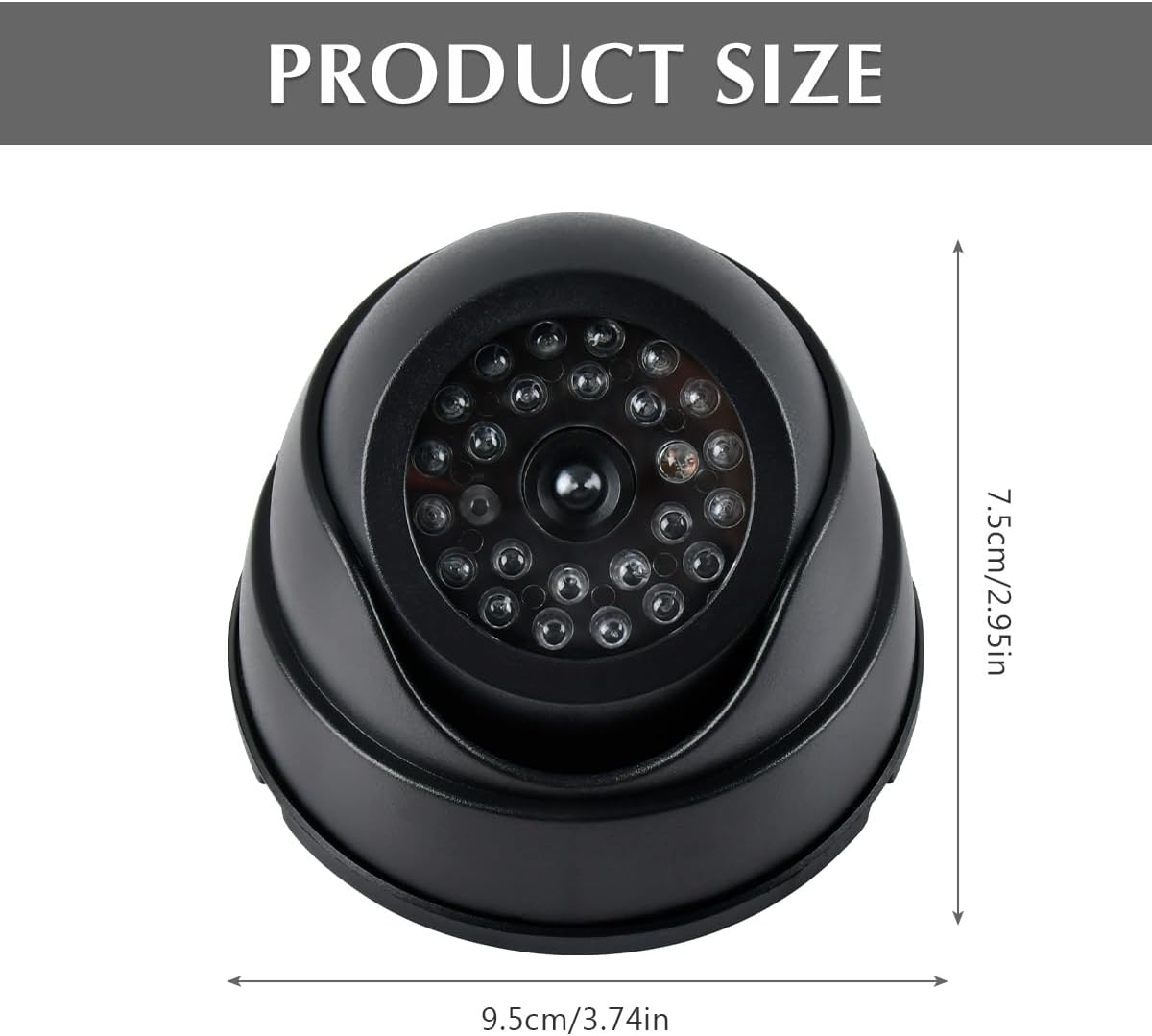 2er Set Dummy Überwachungskamera mit LED – für Innen & Außen