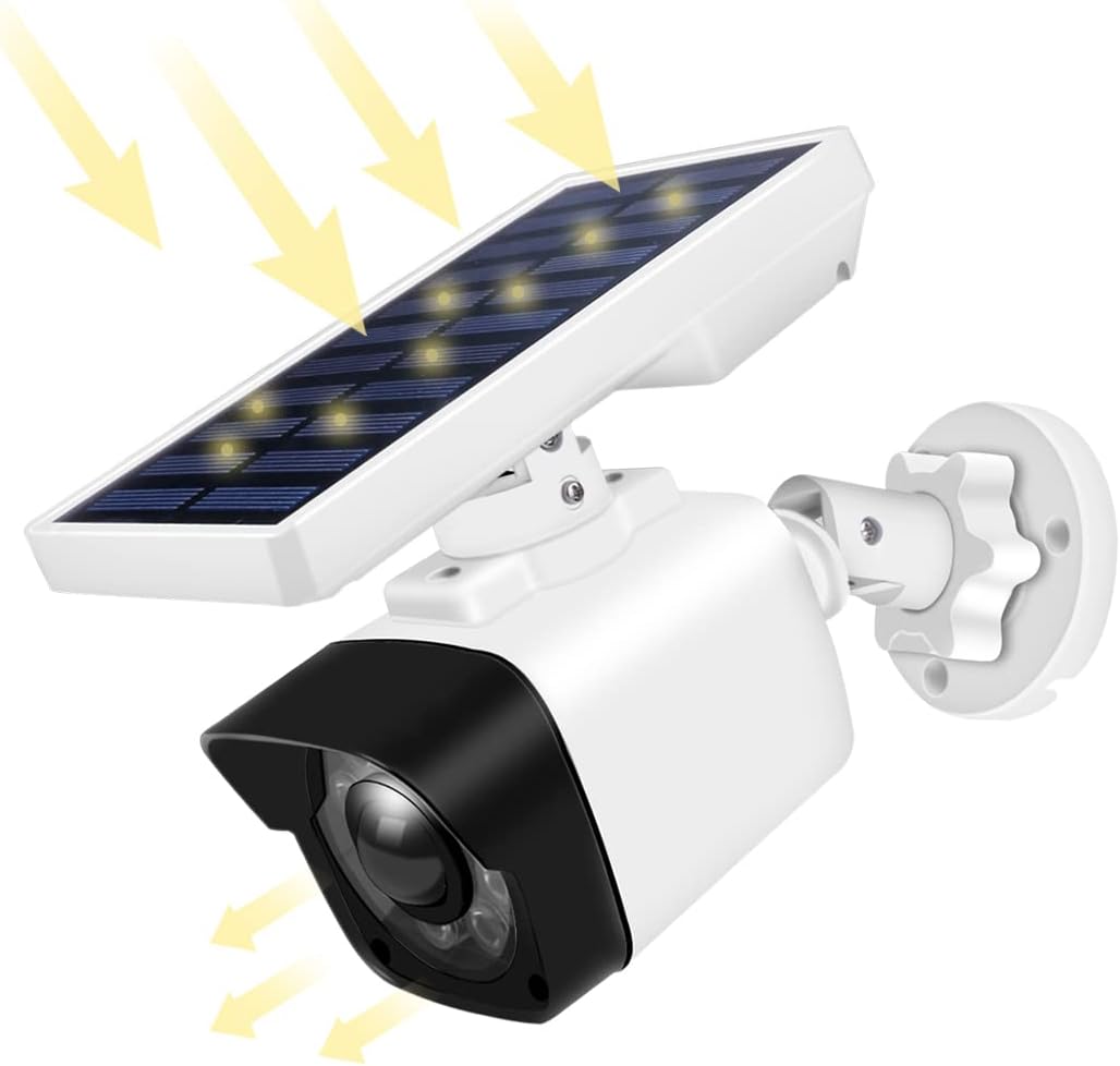Solarbetriebene Dummy Kamera mit Bewegungsmelder für Außenbereich