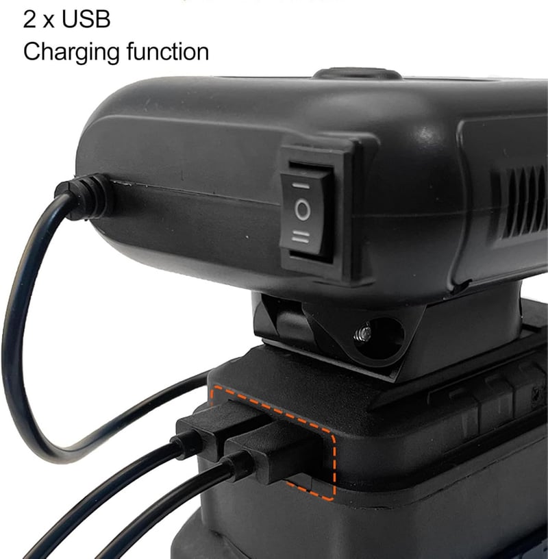 Tragbare Batterieheizung mit 2 Temperaturstufen und ABS-Material