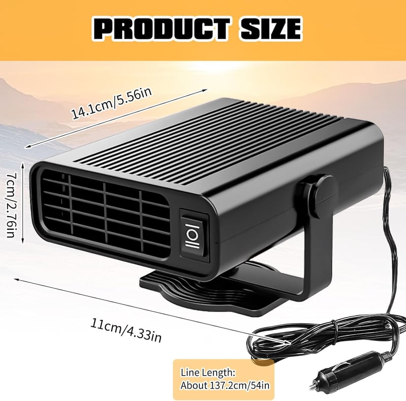 Tragbare 12V Autoheizung mit Kühlfunktion – 150W Defroster