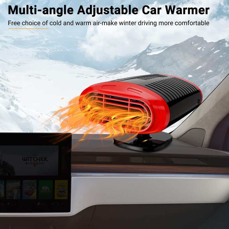 Tragbare 12V Autoheizung mit Zeitschaltuhr für Camping und PKW