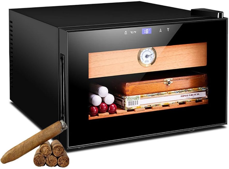 Elektrischer Zigarrenschrank 25 L für 150 Zigarren mit Zedernholzregalen