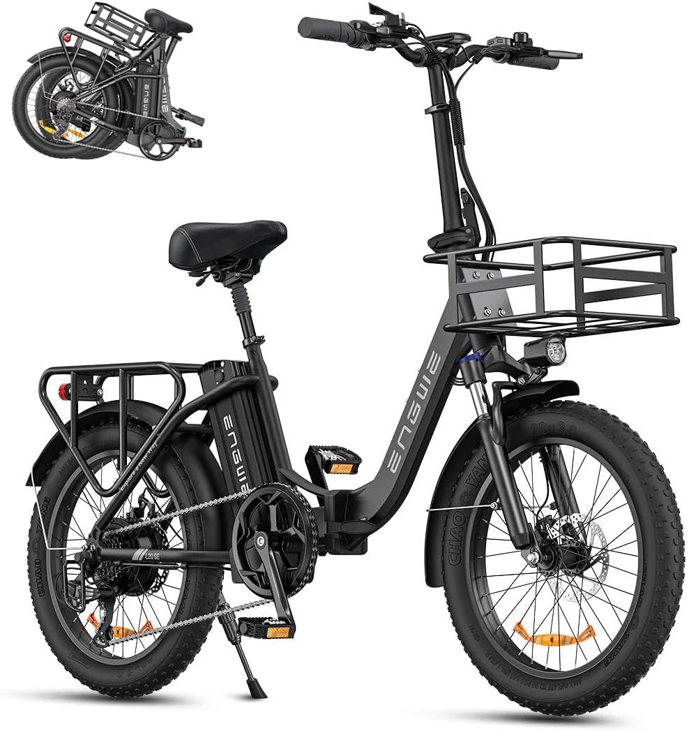ENGWE Klapprad E-Bike 20 Zoll Fat Tire, 15.6Ah, 140KM Reichweite, All-Terrain für Herren
