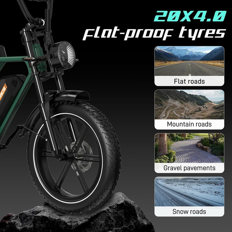Elektrisches Mountainbike für Erwachsene mit 48-V-Akku, Reichweite 35–90 km
