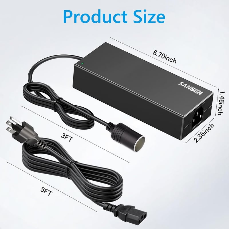 Spannungswandler 10A für Auto – AC240V zu DC12V Adapter