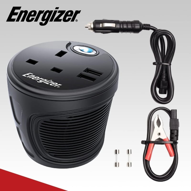 Energizer 120W Auto-Wechselrichter mit USB-Ports und Zigarettenanzünder
