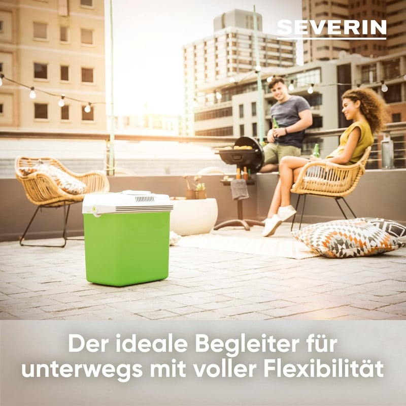 Elektrische Kühlbox 25 L mit Kühl- und Warmhaltefunktion für Auto