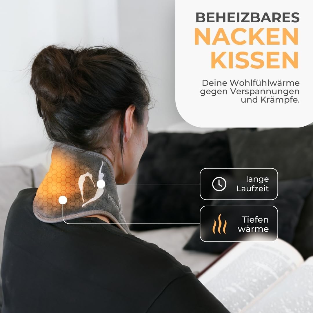 Beheizbares Nackenkissen Pro L mit Smartphone-Steuerung für Nackenschmerzen
