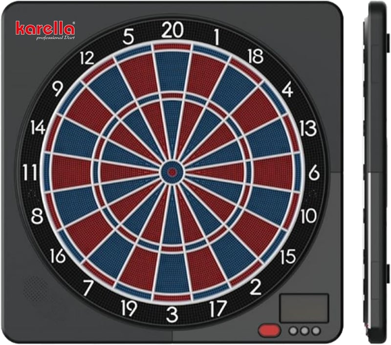 Karella Dartautomat CB-Smart – Elektronisches Dartboard mit Bluetooth und 37 Spielen