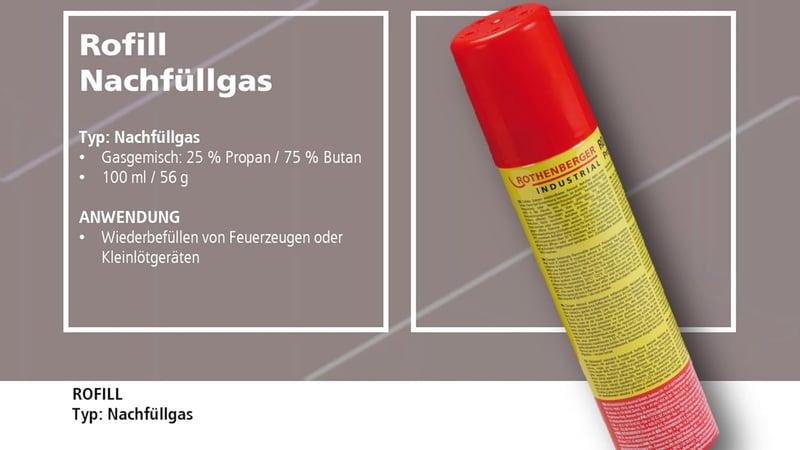 Nachfüllgas 100 ml für Feuerzeuge und Gasbrenner mit 5 Adaptern