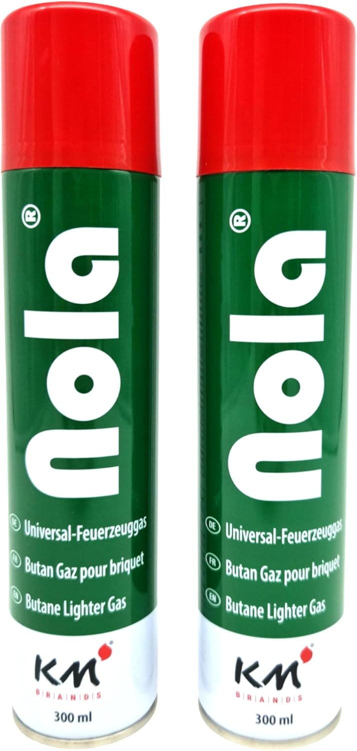 Premium Butangas 2 x 300ml für Feuerzeuge und Flambierbrenner