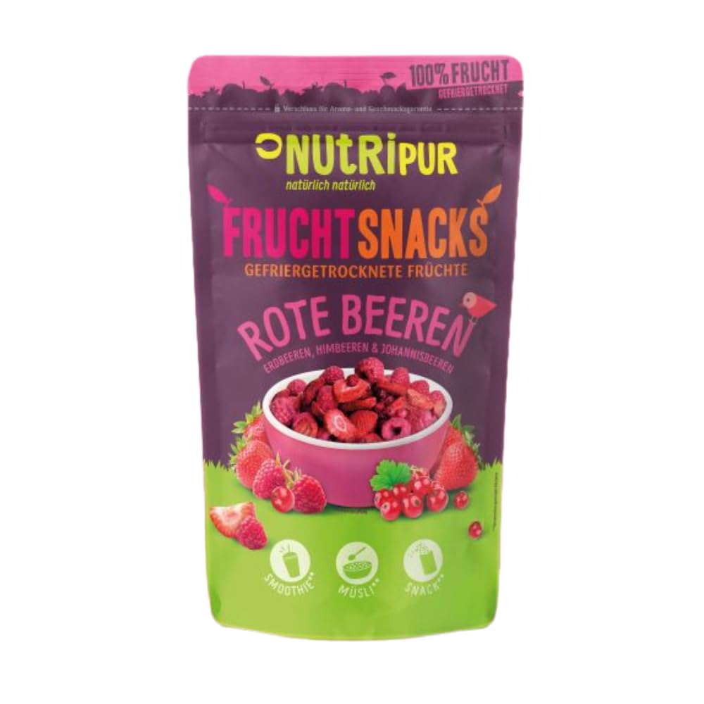 Gefriergetrocknete rote Beeren 100g - Ungezuckerte Früchte voller Geschmack